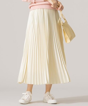 【春の新色2色登場！/洗える】アコーディオン プリーツスカート