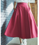 【洗える】タフタ フレアスカート