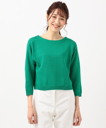 【Rythme KUMIKYOKU】Back Ribbon Lilyプルオーバー ニット