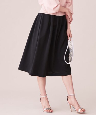 【ホールガーメント】ポリエステルハイゲージニットスカート