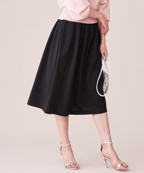 【ホールガーメント】ポリエステルハイゲージニットスカート