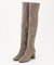 【マガジン掲載/22.5cm~24.5cm】ストレッチフェイクスウェード ロングブーツ（KJ44）