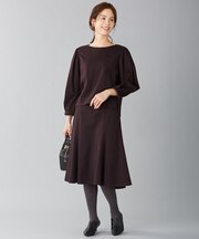 【セットアイテム・洗える】フルフランジャージー セットアップワンピース