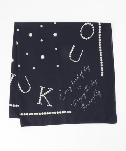 イニシャルパール スカーフ