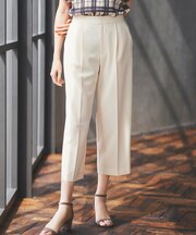 【洗える】ライトツイルストレッチセミワイド パンツ