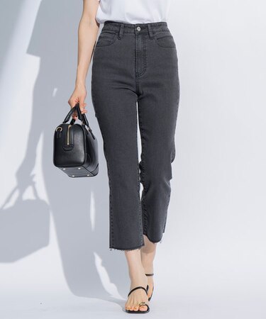 【ストレッチ入り素材】カットオフライト デニムパンツ