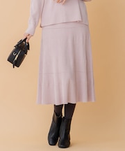 【WEB・一部店舗限定】モールミックスパターンニット スカート