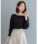 【パールボタン袖】レーヨンポリエステルドルマンスリーブ ニット