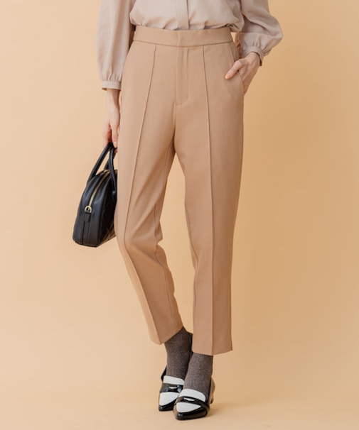 【洗える】2WAYウォームストレッチテーパード パンツ
