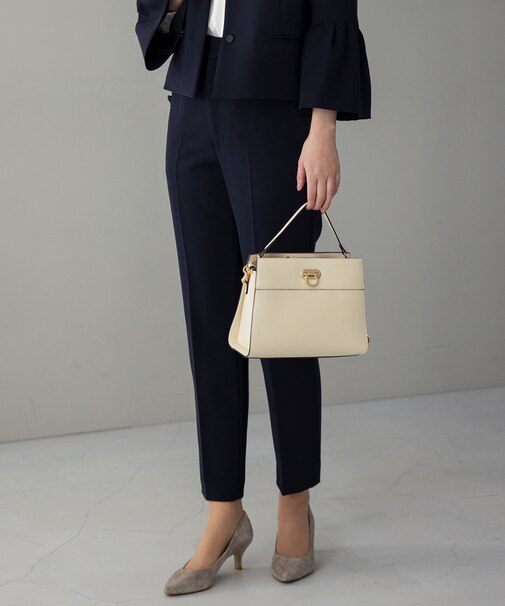 【KUMIKYOKU NAVY・セットアップ着用可】コンフォートダブルドレープパンツ