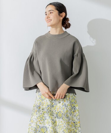 AMOSSAベルスリーブ ニット