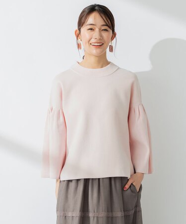 AMOSSAベルスリーブ ニット