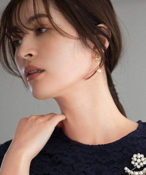 ドロップパールピアス