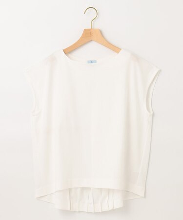 【WEB限定】シルケットポンチフレンチスリーブ カットソー