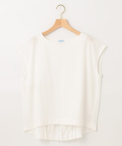 【WEB限定】シルケットポンチフレンチスリーブ カットソー