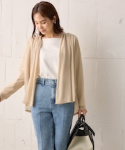 【WEB限定】シアーツイルジャージーショート カーディガン