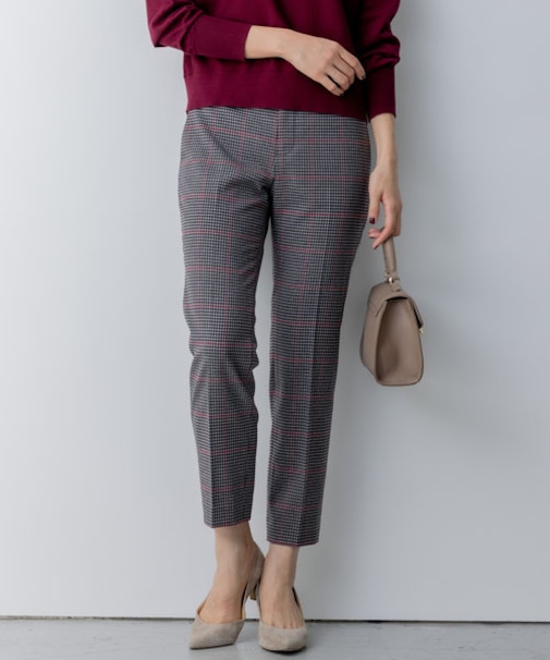 【WEB限定】T/Rツイルストレッチ テーパードパンツ