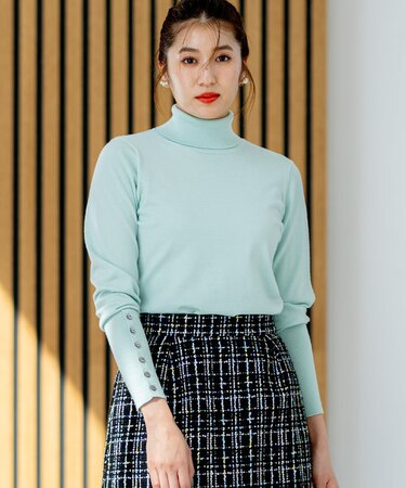 ルーズフィットタートル ニット