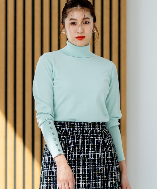 ルーズフィットタートル ニット