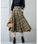 シアーツイルチェック フレアスカート