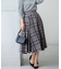 シアーツイルチェック フレアスカート