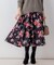 ローズシックプリント スカート