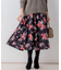 ローズシックプリント スカート