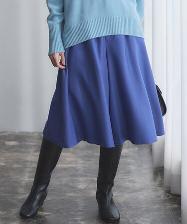 【WEB一部店舗限定】ウールジョーゼット キュロットパンツ