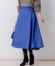 【WEB一部店舗限定】ウールジョーゼット フレアスカート