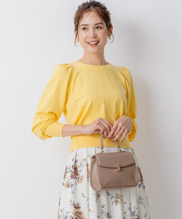 【前後着用可】BOREROタックプルオーバー ニット