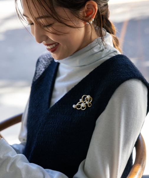 【飯豊まりえさん着用・Oggi12月号掲載】シャイニー タートル トップス