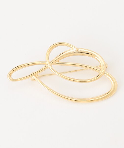 メタルフープブローチ