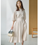 【WEB限定カラーあり】ボリュームスリーブシャツワンピース