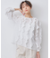 フラワーポイントシフォン ブラウス