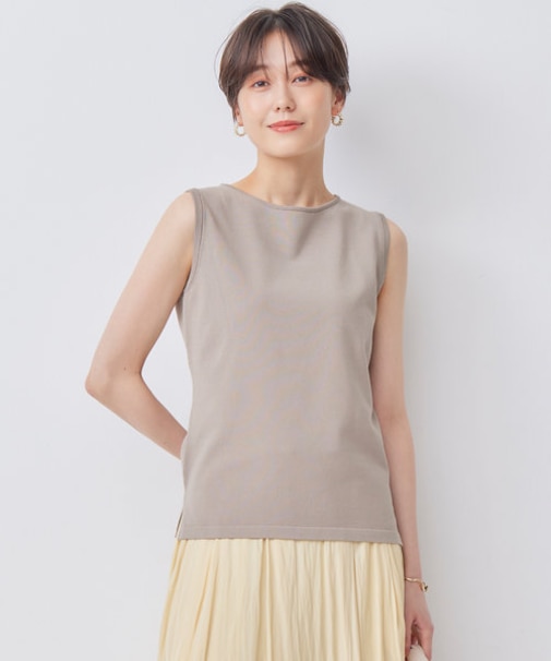 【WEB限定カラーあり】ニットタンクトップ