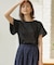 【UVケア・接触冷感】GIZAプレーティング天竺フリルスリーブ Tシャツ