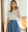 【UVケア・接触冷感】GIZAプレーティング天竺フリルスリーブ Tシャツ