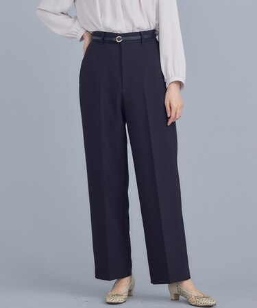 【WEB限定】ベーシックダブルクロス ワイドストレートパンツ