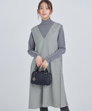 チドリツイル ジャンパーワンピース