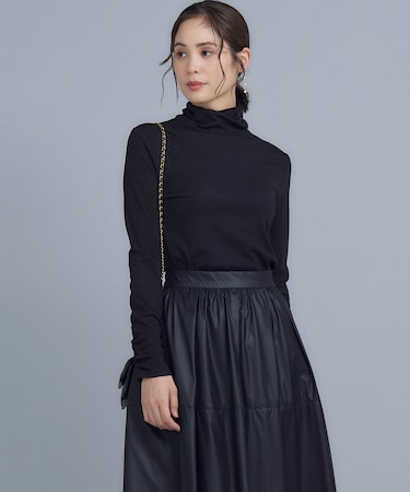 ラメシアーリブタートル カットソー