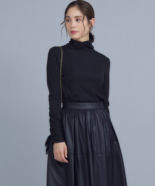 ラメシアーリブタートル カットソー