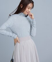 ラメシアーリブタートル カットソー