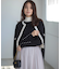 【WEB限定色あり】ELENA パールボタン ニットジャケット