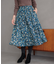 ニュアージュフラワープリント スカート