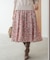 ニュアージュフラワープリント スカート