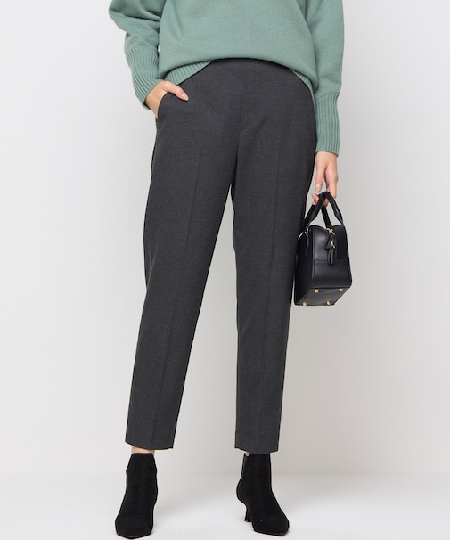 【WEB限定カラーあり】ウールライクストレッチ イージーパンツ