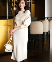 【Oggiコラボ】きらきらラメニットスカート