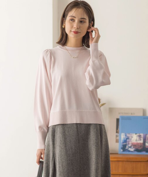 【WEB限定】ELENAスパンコールバックパール ニット
