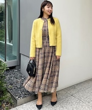 ギミックチェックツイード ワンピース