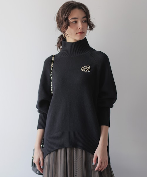 KMさん専用　美品　BLACK CRANE キルトトップス 15 Basic Cashmere High Neck Knit Top - Mame Kurogouchi